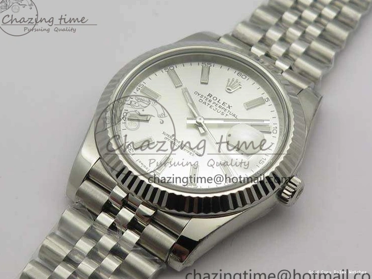 Good Copy Rolex Watches 1:1 DateJust Bracelet Silver MoistureWicking Stick Edition On Jubilee Markers Best 228238 A Dial 3511 SS Noob 1230